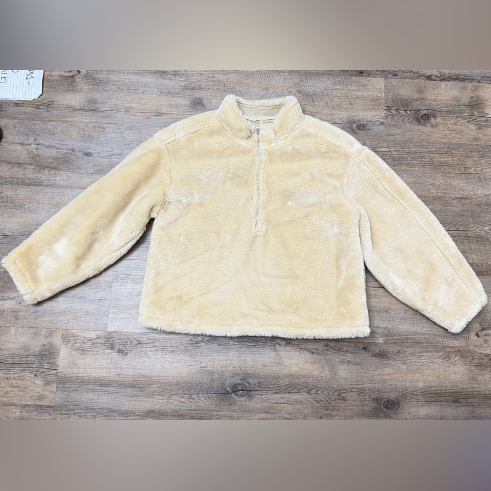 Jason Wu Tan faux leather fur pullover